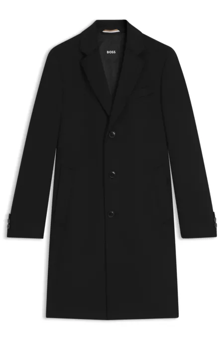 Slim-fit coat in wool and cashmere