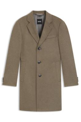 Slim-fit coat in wool and cashmere 1