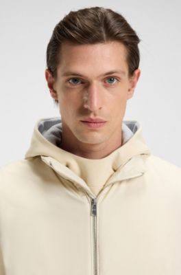 Water-repellent gilet with down filling, Natural