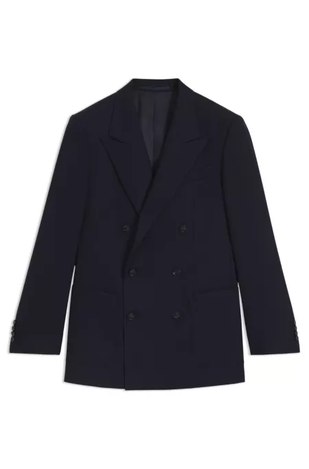 BOSS BY BECKHAM double-breasted blazer in stretch wool