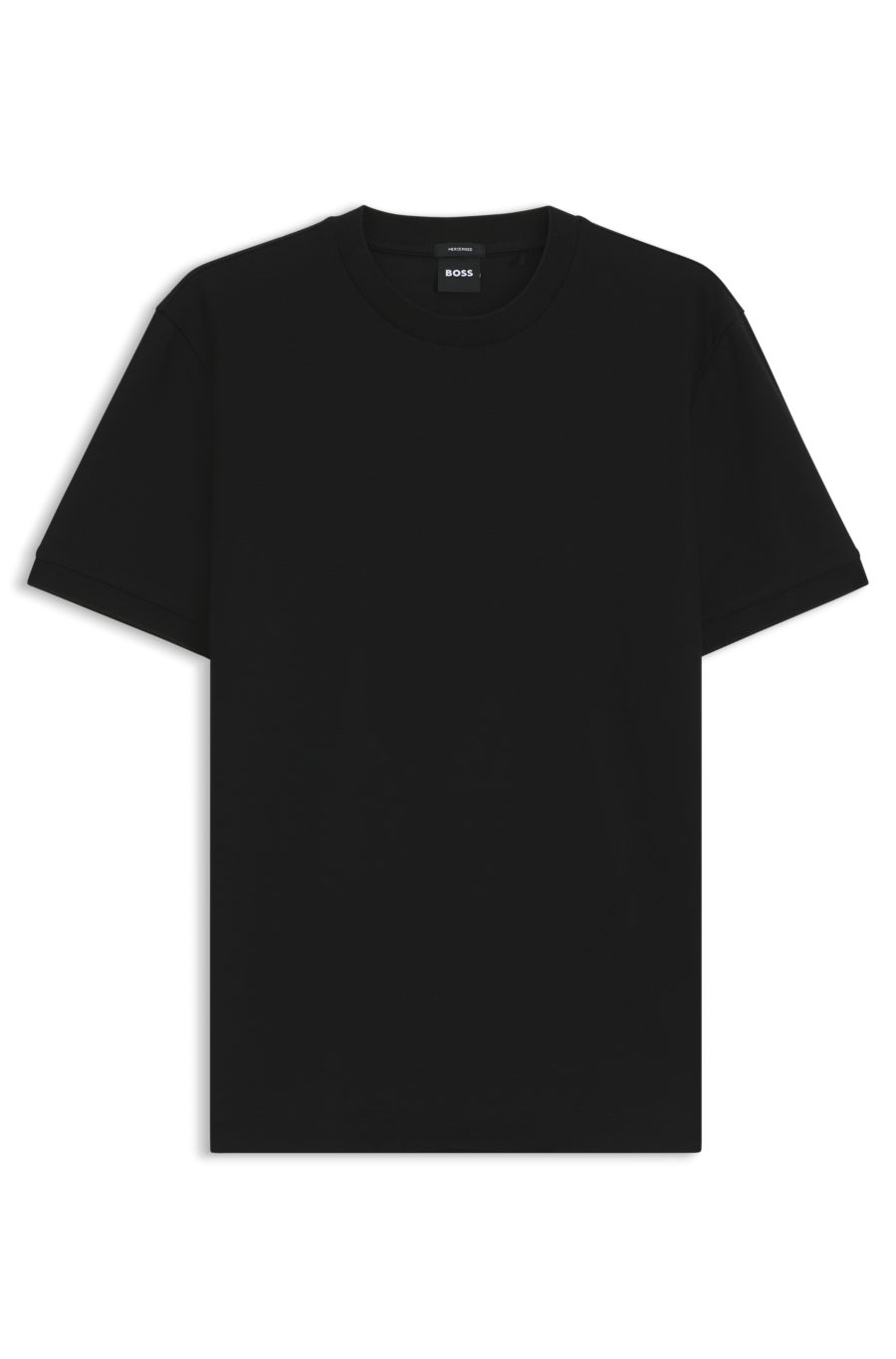 BOSS Mercerised Honeycomb Tee — Black