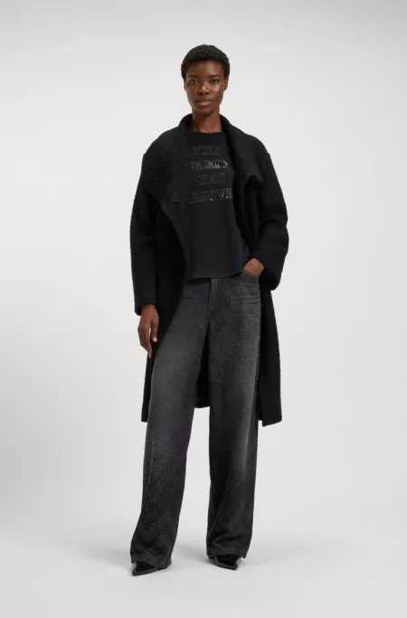 Cotton-jersey T-shirt with artwork