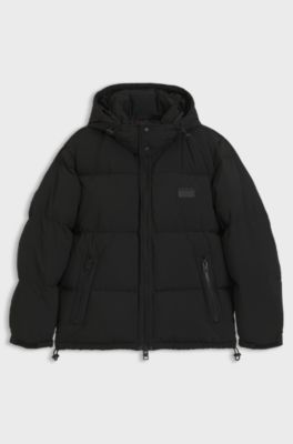 Water-repellent jacket with down filling, Black