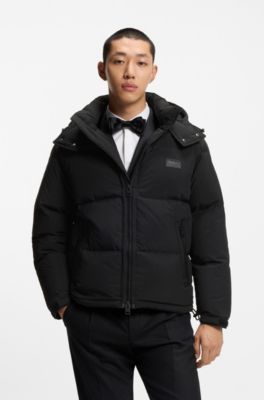 Water-repellent jacket with down filling, Black