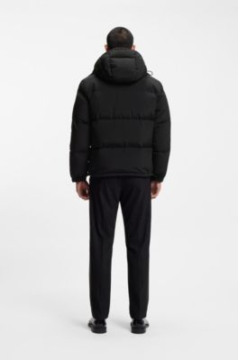 Water-repellent jacket with down filling, Black