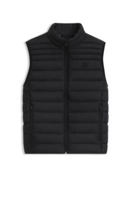 Boss Water-repellent gilet with logo patch västar herr – bild 4