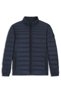 Cazadora acolchada slim fit, Azul oscuro