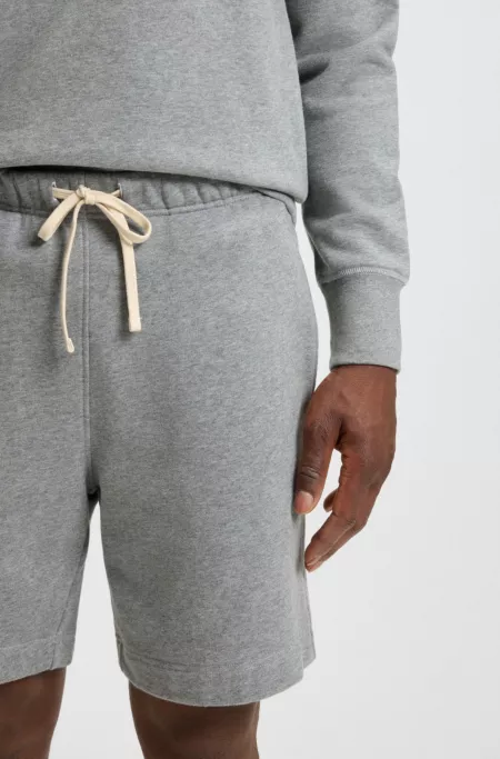 BECKHAM x BOSS oversized-fit shorts in cotton terry