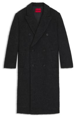Double-breasted relaxed-fit coat with wool and alpaca 1