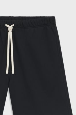 BOSS BY BECKHAM shorts in cotton terry, Dark Blue