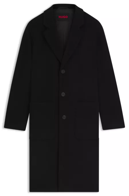 Regular-fit coat in a wool blend