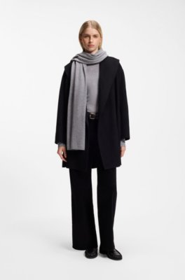 Boss Cashmere scarf with metallic logo trim halsdukar dam – bild 2