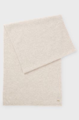 T&oslash;rkl&aelig;de i kashmir med metallogokant, Lys beige
