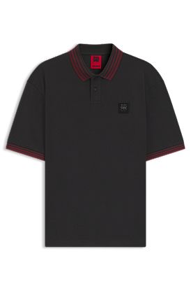 HUGO x RB polo shirt with bull logo patch