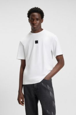 HUGO x RB T-shirt with bull-graphic logo patch, White