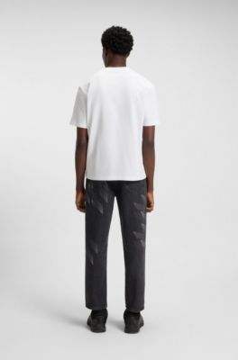 HUGO x RB T-shirt with bull-graphic logo patch, White