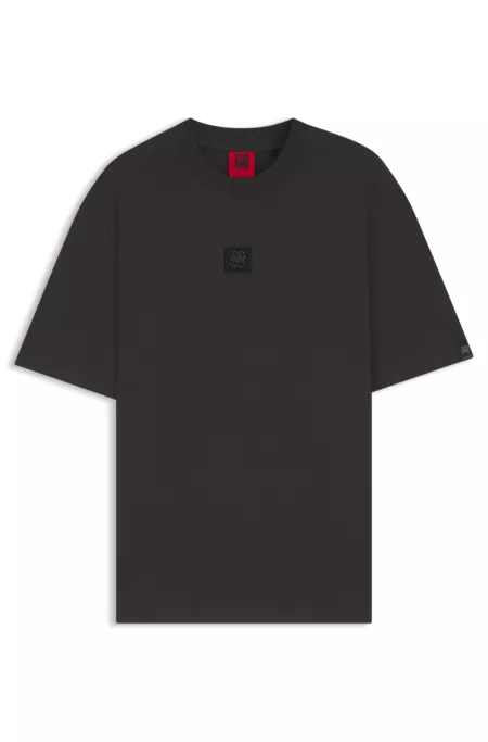 HUGO x RB T-shirt with bull-graphic logo patch