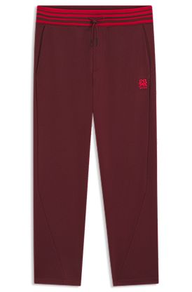 HUGO x RB oversized-fit tracksuit bottoms with striped waistband
