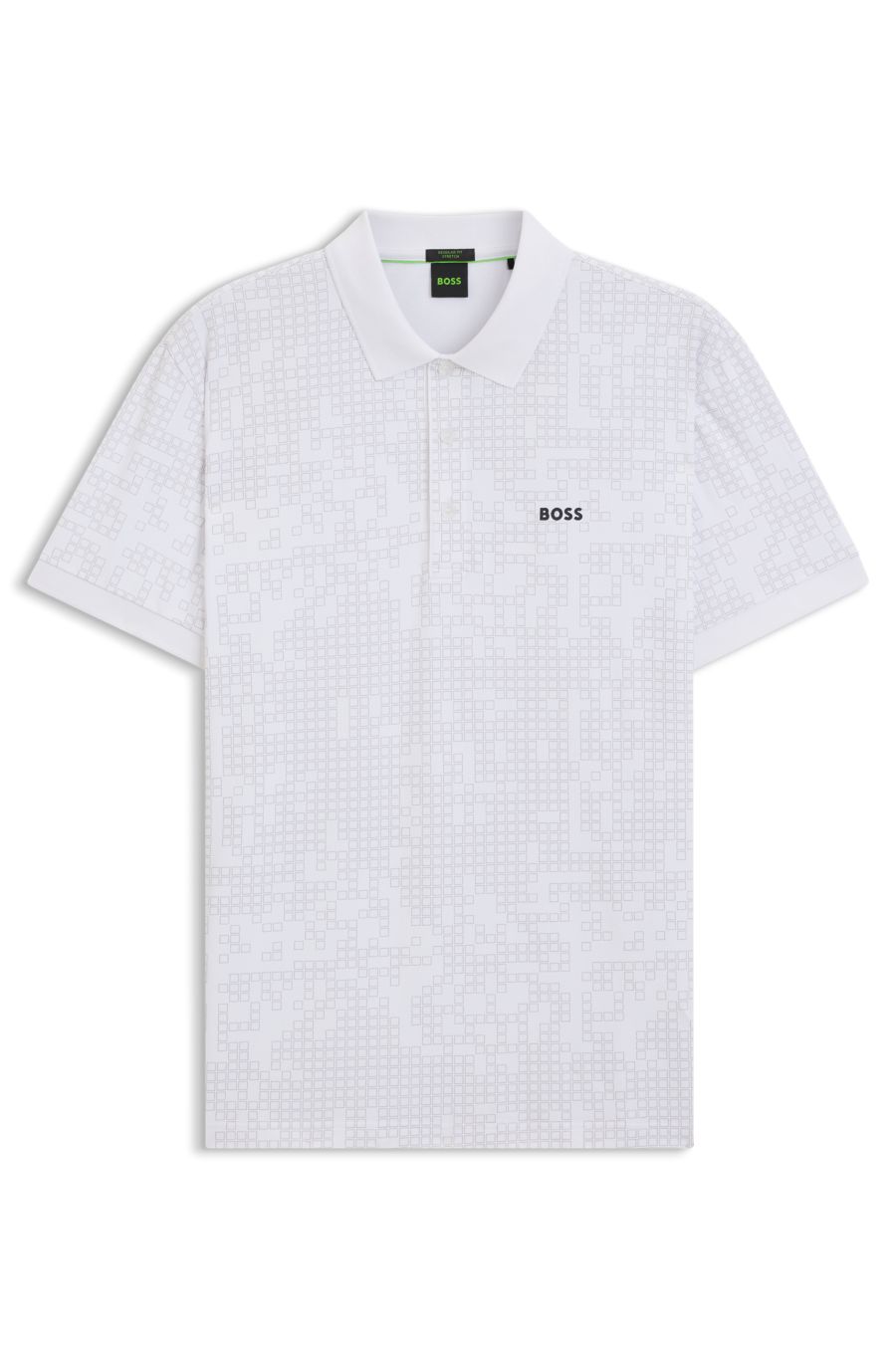 BOSS All-Over Print Polo — White