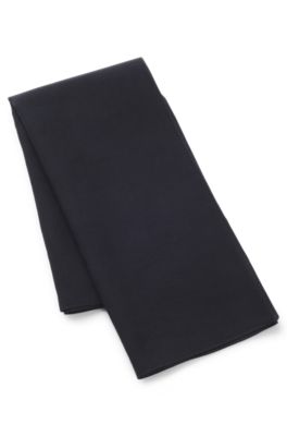 Bandana carr&eacute; en coton, Bleu fonc&eacute;