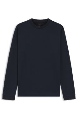 Mercerised-cotton T-shirt with micro pattern