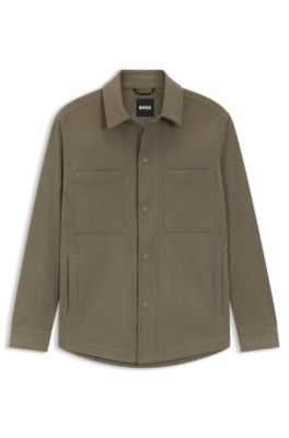 Relaxed-fit jacket in performance corduroy, Light Brown