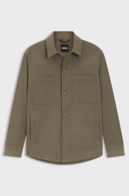 Relaxed-fit jacket in performance corduroy, Light Brown