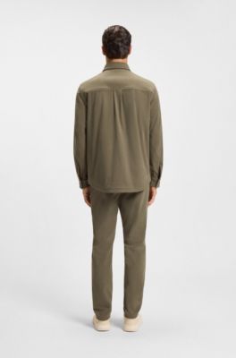 Relaxed-fit jacket in performance corduroy, Light Brown