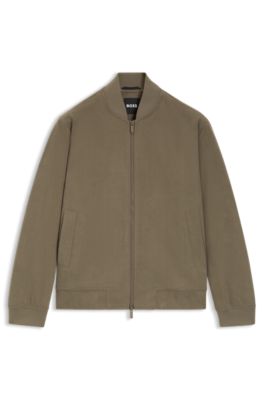 Slim-fit jacket in stretch corduroy, Light Brown