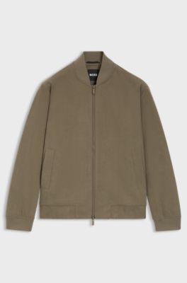 Slim-fit jacket in stretch corduroy, Light Brown