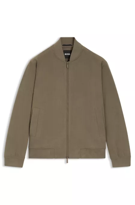 Slim-fit jacket in stretch corduroy