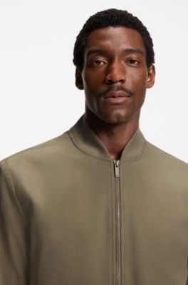 Slim-fit jacket in stretch corduroy, Light Brown