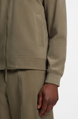 Slim-fit jacket in stretch corduroy, Light Brown