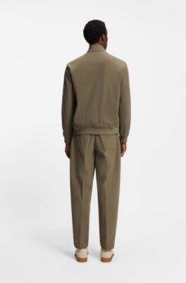 Slim-fit jacket in stretch corduroy, Light Brown