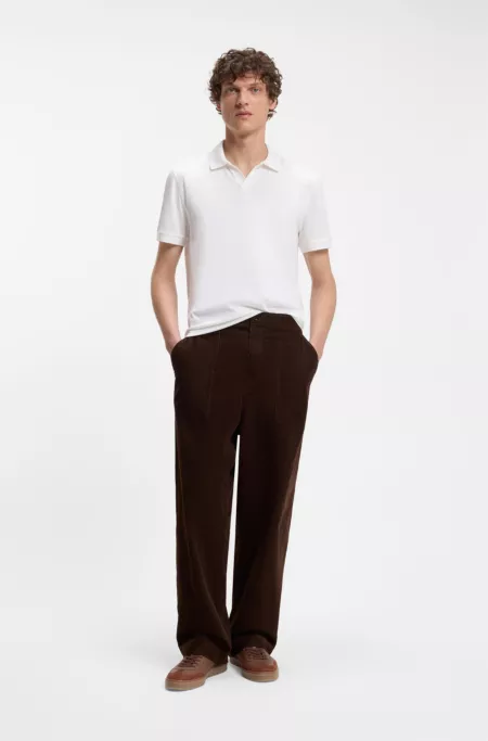 BOSS BY BECKHAM trainers in leather and suede