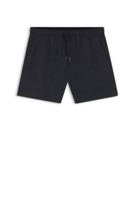 BOSS BY BECKHAM swim shorts in soft-touch fabric, Dark Blue