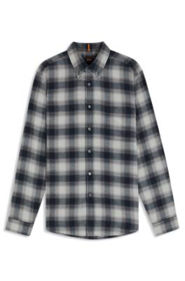 Regular-fit shirt in cotton flannel 1