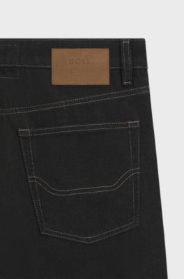 BOSS x ASTON MARTIN jeans with aluminium overdye, Black