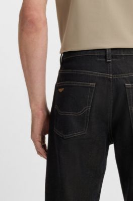 BOSS x ASTON MARTIN jeans with aluminium overdye, Black