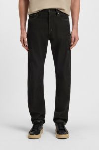 BOSS x ASTON MARTIN jeans with aluminium overdye, Black