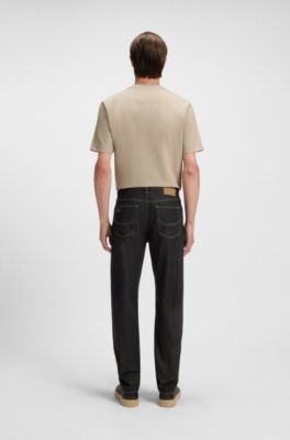 BOSS x ASTON MARTIN jeans with aluminium overdye, Black