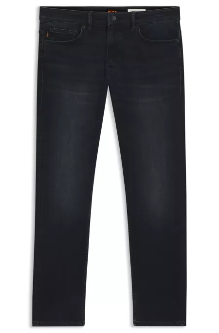 Delaware slim-fit jeans in blue-black soft-motion denim