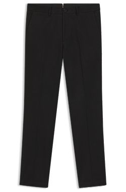 Slim-fit broek van katoen en kasjmier met stretch