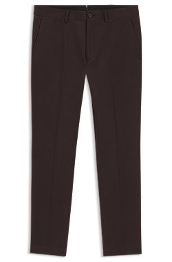 Slim-fit trousers in cotton, cashmere and stretch