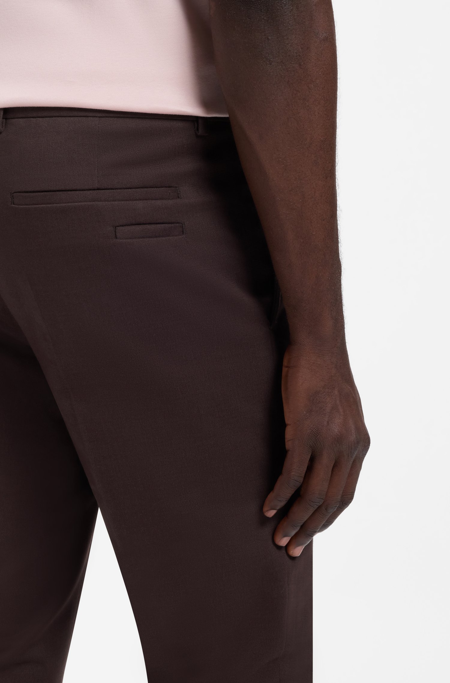 Boss Slim-fit cotton-blend trousers byxor herr – bild 3