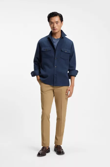 Pantalon Slim en coton mélangé