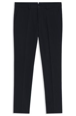 Slim-fit trousers in cotton, cashmere and stretch