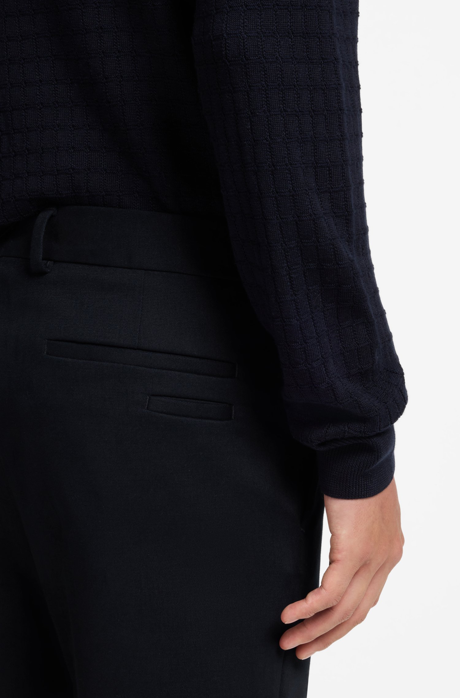 Boss Slim-fit cotton-blend trousers byxor herr – bild 3