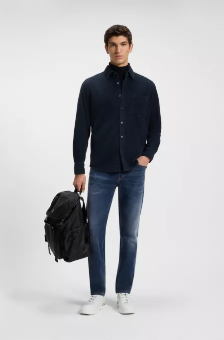 Maine regular-fit jeans in blue soft-motion denim