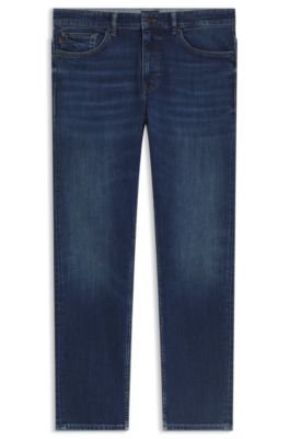 Delaware slim-fit jeans in blue comfort-stretch denim, Dark Blue